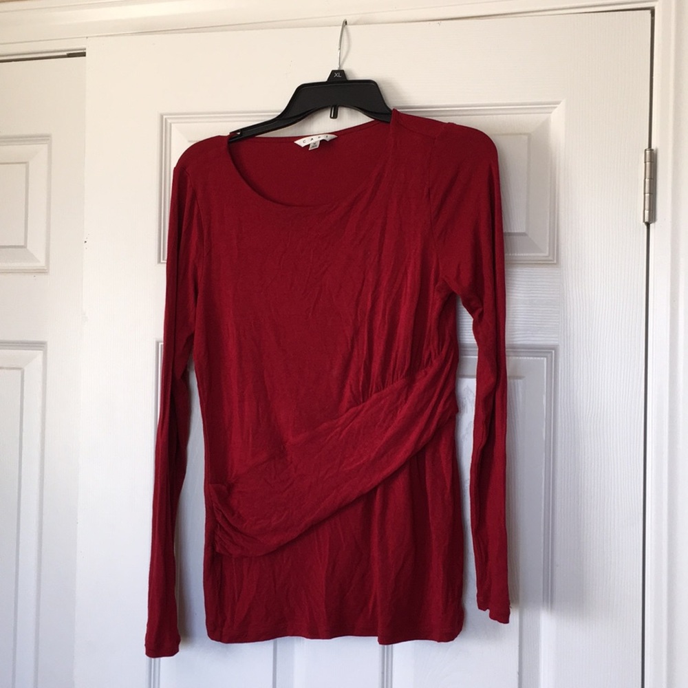 Red long sleeve tee